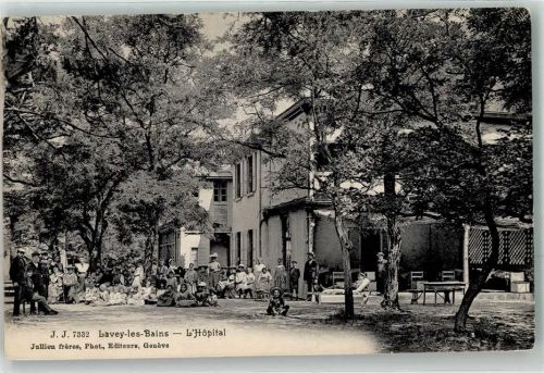 1892 Lavey-les-Bains Privatfoto AK Krankenhaus