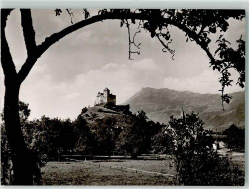 9496 Balzers Mäls Foto AK Schloss Gutenberg