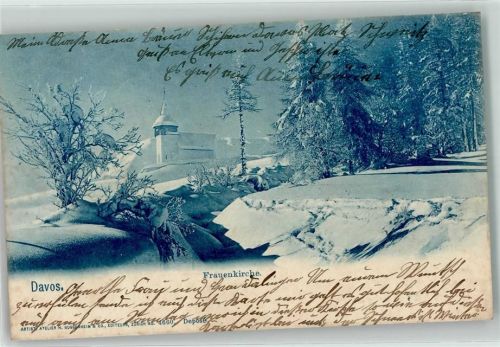 7276 Davos Frauenkirch 1904 - Frauenkirche