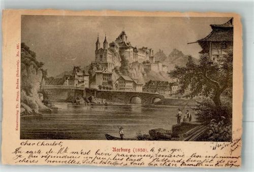 4663 Aarburg 1900 - Burg um 1850