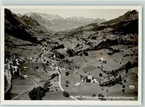 3762 Erlenbach im Simmental - Fliegeraufnahme
