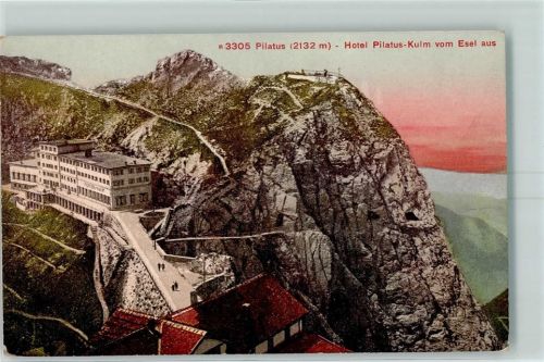6010 Kriens - Pilatus Hotel Pilatus Kulm vom Esel aus