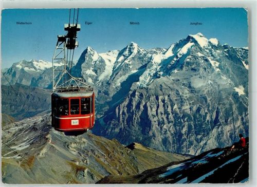 Schilthorn Lötschental - Schilthornbahn Kabinenbahn Wetterhorn Eiger Mönch Jungfrau
