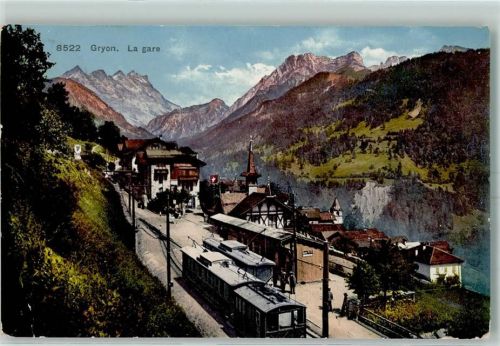 1882 Gryon - La gare Bahnhof