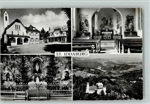 9534 Iddaburg - 4-Bildkarte Die alte Toggenburg bei Gähwil