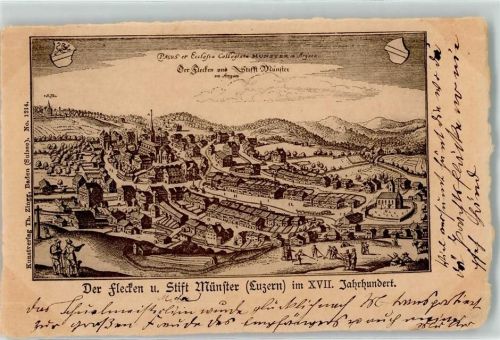 6215 Beromünster 1902 - Der Flecken und Stift Münster Luzern im 17. Jahrhundert