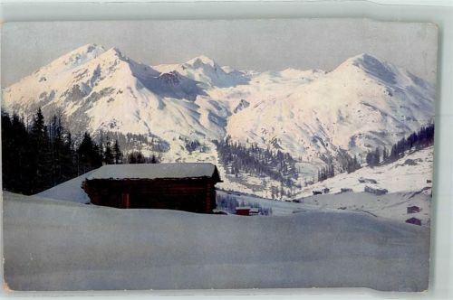 7260 Davos Dorf 1915 - Dischma verschneit