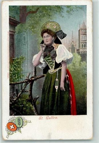 9000 St. Gallen S. Gallo - Trachtenfrau