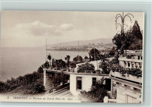 1820 Territet - Terrasse du Grand Hôtel des Alpes