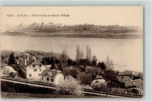 2024 St-Aubin-Sauges St-Aubin NE - Hotel Pattus et bas du Village