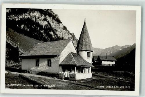 9497 Steg Foto AK Kirchlein