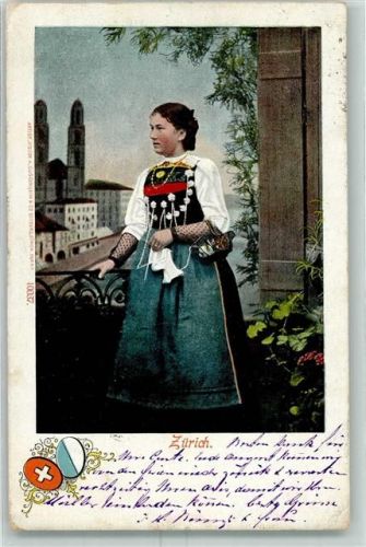 8000 Zürich 1904 - Trachtenfrau