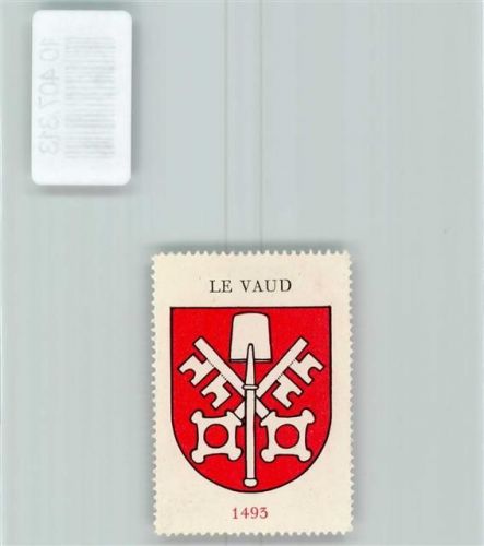 1261 Le Vaud - Vignette Wappen Kaffee Hag 1920-1940 Schlüssel
