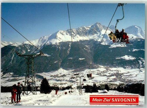 7463 Riom Winter Seilbahn Piz Mitgel