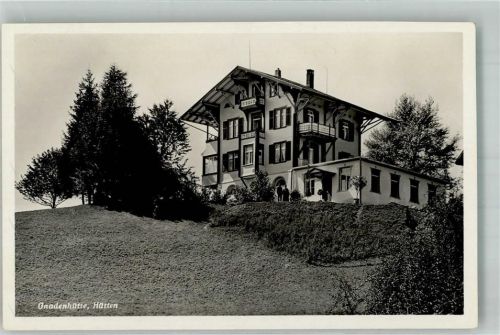 8825 Hütten 1936 Foto AK Pension Gnadenhütte