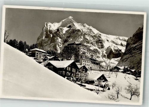3818 Grindelwald 1963 Winter Hotel Belvedere Feldpost Mil.San.Anstalt