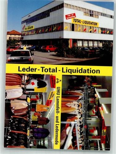 9326 Horn Foto AK Fabrik Geschäft Leder-Total-Liquidation