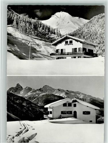 7270 Davos Platz - Ferienhaus Brunner Wiesen bei Davos gegen Valbellahorn Tinzenhorn und Piz Michel