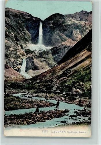 3782 Lauenen b. Gstaad 1909 - Geitenschuss Angler