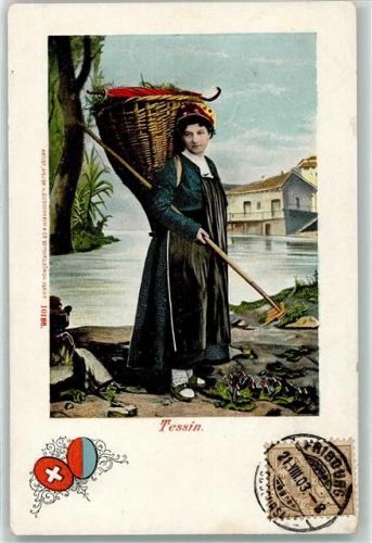 1903 - Tessiner Trachtenfrau