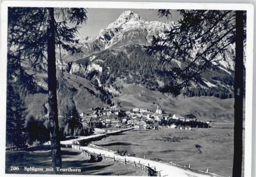 7435 Splügen Splügenpass - Berg Panorama Tal