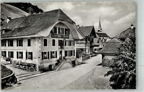 3534 Signau Foto AK Gasthaus am Thurm
