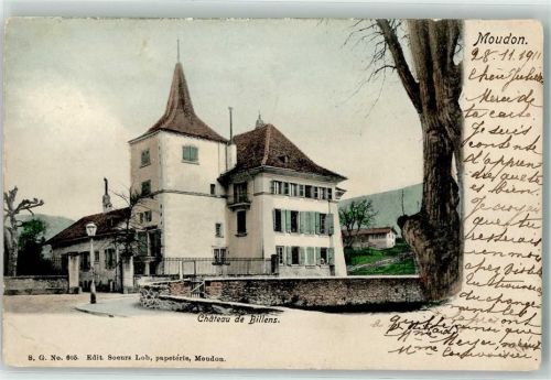 1510 Moudon 1911 Gebrauchsspuren Chateau de Billens