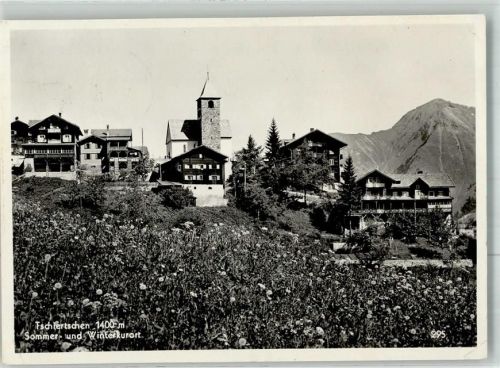 7064 Tschiertschen 1940 Foto AK Kirche