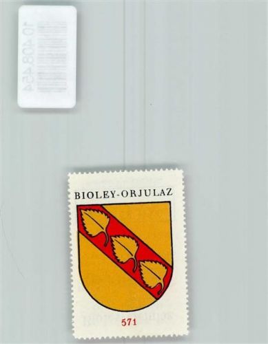 1042 Bioley-Orjulaz - Vignette Wappen Kaffee Hag ca 1920-1940