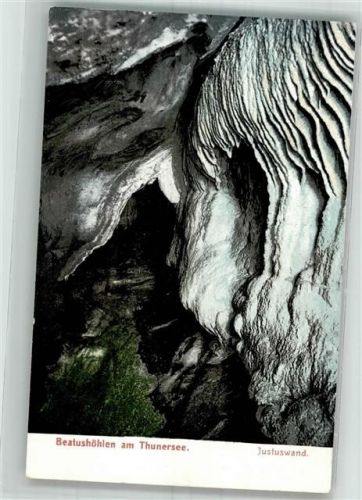 3800 Sundlauenen Foto AK Höhle Beatushöhlen am Thunersee
