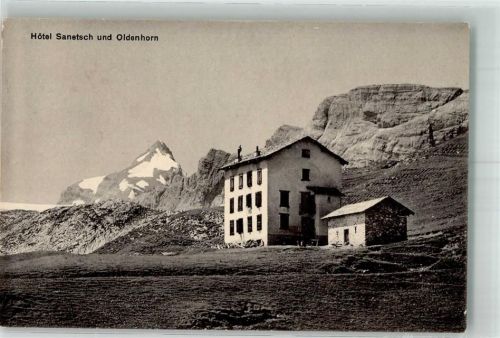 3785 Gsteig b. Gstaad Foto AK Hotel Sanetsch Oldenhorn