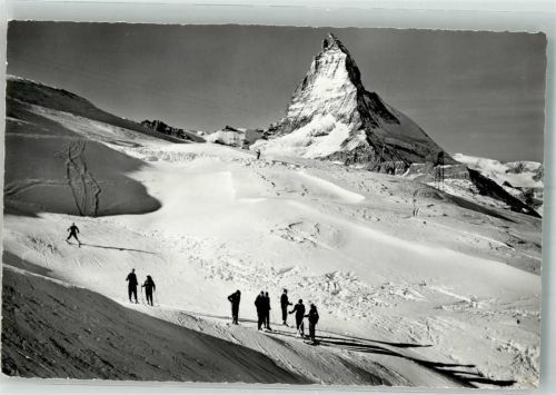 3920 Zermatt 1964 Winter Matterhorn Riffelberg Luftpost