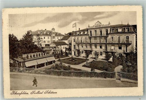 4310 Rheinfelden 1915 Gebrauchsspuren Hotel Schützen