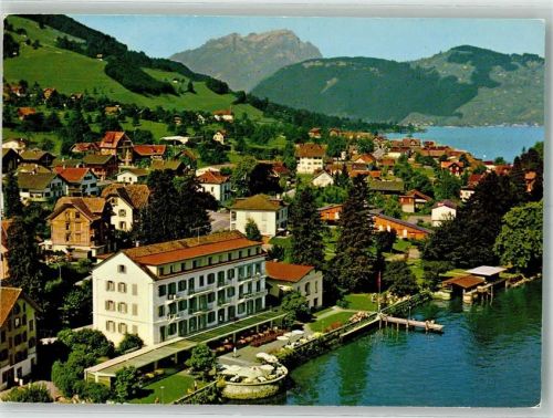 6375 Beckenried 1976 Foto AK Hotel Nidwaldnerhif