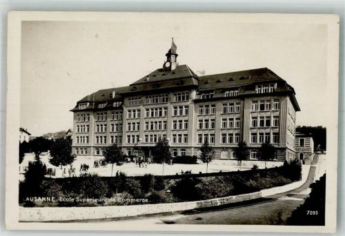 1000 Lausanne Losanna 1939 Foto AK Schule