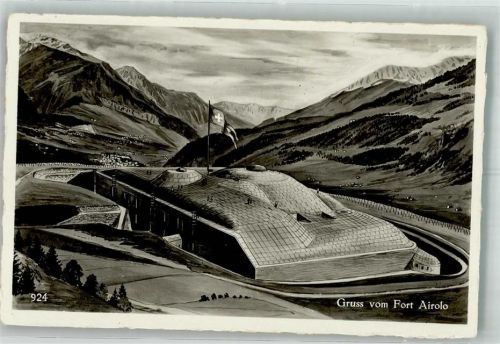 Airolo Fort Airolo Militär Schweiz Künstlerkarte