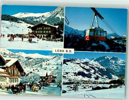 3775 Lenk im Simmental - Schwebebahn Pferdekutschen Winter