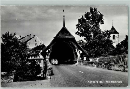 3270 Aarberg - Alte Holzbrücke Fahne