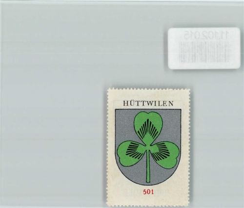 8536 Hüttwilen - Vignette Wappen Kaffee Hag ca 1920-1940