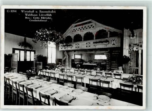 3432 Lützelflüh-Goldbach - Wirtschaft und Baumschulen Waldhaus Gesellschaftssaal