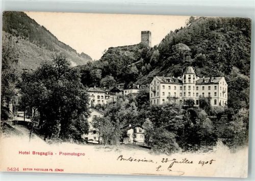 7606 Promontogno 1905 - Hotel Bregaglia