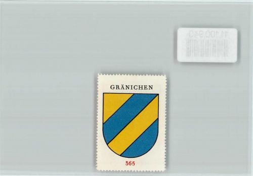 5722 Gränichen - Vignette Wappen Kaffee Hag ca 1920-1940 Gränichen