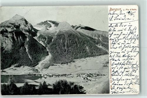 7482 Bergün Bravuogn 1910 Gebrauchsspuren Piz d'Aela