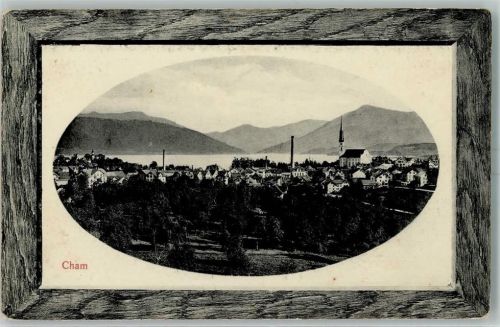 6330 Cham 1916 Prägedruck Passepartout Schmuckrahmen AK