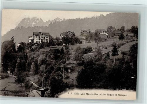 1923 Les Marécottes - Teilansicht,Verlag J.J. Nr. 10351, gute Erhaltung AK