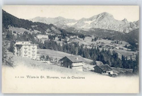 1885 Chesières - Villars, Grand Muveran