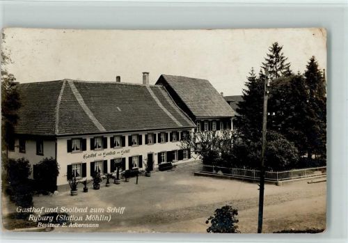 4313 Möhlin Gebrauchsspuren Gasthof zum Schiff Ryburg