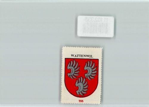 3665 Wattenwil - Vignette Wappen Kaffee Hag ca 1920-1940