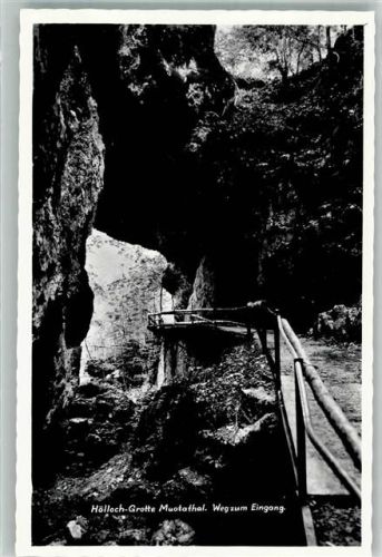 6436 Muotathal Foto AK Höhle Hölloch-Grotte