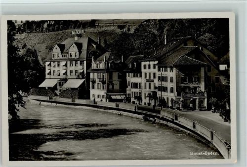 5408 Ennetbaden - Hotel National Flussufer der Limmat